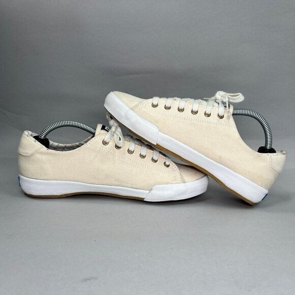 Keds Women's Size 6 Beige Canvas Sneakers - Picture 7 of 11